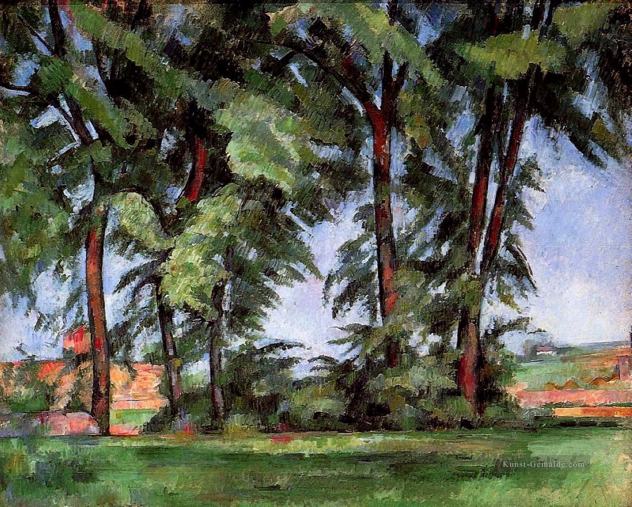 Hohe Bäume im Jas de Bouffan Paul Cezanne Ölgemälde